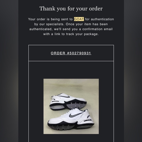 Nike Air Monarch IV White Navy - Picture 5 of 5